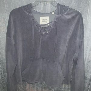 Cotton on cropped hoodie